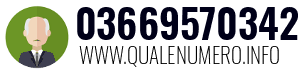 Numero di telefono 03669570342 03669570342