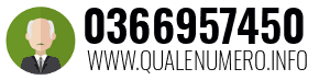 Numero di telefono 0366957450 0366957450