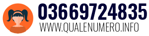 Numero di telefono 03669724835 03669724835
