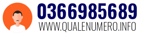 Numero di telefono 0366985689 0366985689