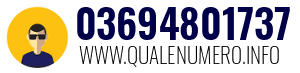 Numero di telefono 03694801737 03694801737