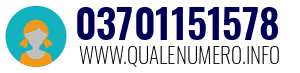 Numero di telefono 03701151578 03701151578