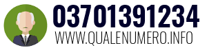 Numero di telefono 03701391234 03701391234