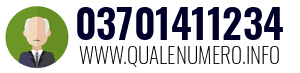 Numero di telefono 03701411234 03701411234