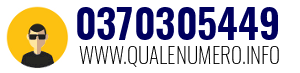 Numero di telefono 0370305449 0370305449