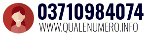 Numero di telefono 03710984074 03710984074