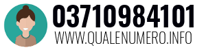 Numero di telefono 03710984101 03710984101