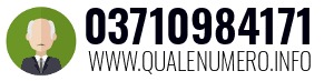 Numero di telefono 03710984171 03710984171