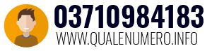 Numero di telefono 03710984183 03710984183
