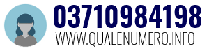 Numero di telefono 03710984198 03710984198