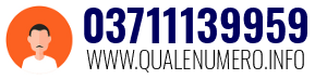 Numero di telefono 03711139959 03711139959