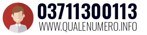Numero di telefono 03711300113 03711300113