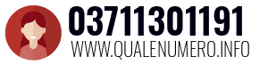 Numero di telefono 03711301191 03711301191