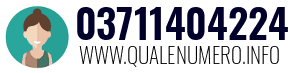 Numero di telefono 03711404224 03711404224