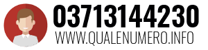 Numero di telefono 03713144230 03713144230