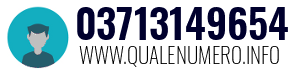 Numero di telefono 03713149654 03713149654