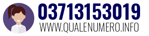 Numero di telefono 03713153019 03713153019