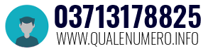 Numero di telefono 03713178825 03713178825