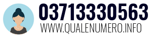 Numero di telefono 03713330563 03713330563