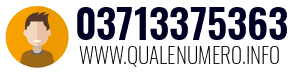 Numero di telefono 03713375363 03713375363