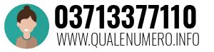 Numero di telefono 03713377110 03713377110