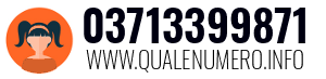 Numero di telefono 03713399871 03713399871