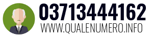 Numero di telefono 03713444162 03713444162