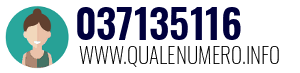 Numero di telefono 037135116 037135116