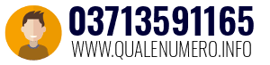 Numero di telefono 03713591165 03713591165