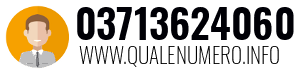 Numero di telefono 03713624060 03713624060