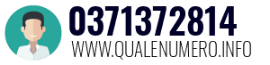 Numero di telefono 0371372814 0371372814