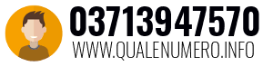 Numero di telefono 03713947570 03713947570