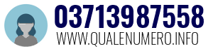 Numero di telefono 03713987558 03713987558