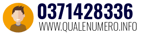 Numero di telefono 0371428336 0371428336