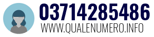 Numero di telefono 03714285486 03714285486