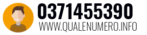 Numero di telefono 0371455390 0371455390