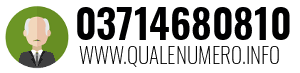 Numero di telefono 03714680810 03714680810
