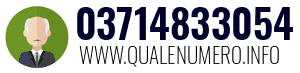 Numero di telefono 03714833054 03714833054