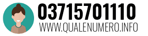 Numero di telefono 03715701110 03715701110