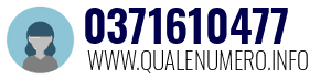 Numero di telefono 0371610477 0371610477