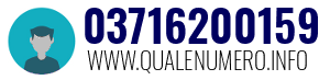 Numero di telefono 03716200159 03716200159