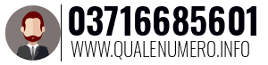 Numero di telefono 03716685601 03716685601