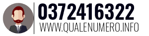 Numero di telefono 0372416322 0372416322