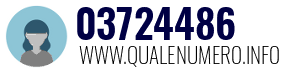 Numero di telefono 03724486 03724486