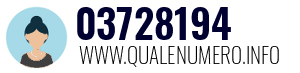 Numero di telefono 03728194 03728194