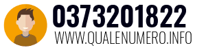 Numero di telefono 0373201822 0373201822