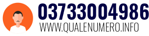 Numero di telefono 03733004986 03733004986