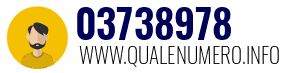 Numero di telefono 03738978 03738978