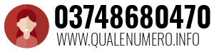 Numero di telefono 03748680470 03748680470