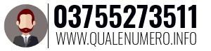 Numero di telefono 03755273511 03755273511